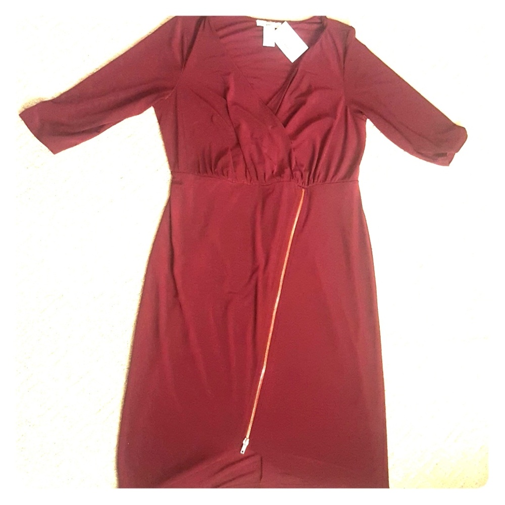 Pretty wine party dress. New with tags.